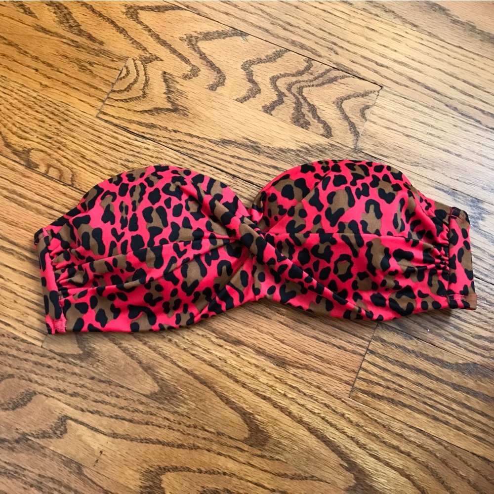 Victoria’s Secret Pink Leopard Print Push Up Bikini Top - Picture 2 of 7